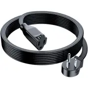 Extension Cord 12 Feet 1 Outlet Flat Wire 3-Prong 45° Angled Flat Plug 16 AWG...