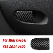 For MINI Cooper F56 2014-2020 Real Carbon fiber Co-pilot storage box handle trim (for: Mini)