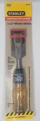 Stanley 16-910 Woodworking Contractor Grade Chisel 1-1/2'' Wide Made In USA 1993