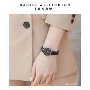 【Daniel Wellington】DW 錶帶 Petite Sheffield 16mm 爵士黑真皮錶帶 多色