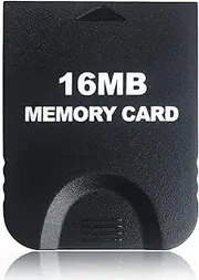 16MB(251 Blocks) High Speed Gamecube Memory Card, Game Memory Card Compatible for Nintendo Gamecube and Wii Console Accessory Kits - Black