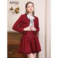 在飛比找ETMall東森購物網優惠-AIVEI虞美人系列艾薇紅色短外套