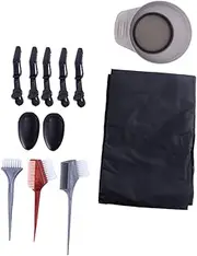 HAKIDZEL 12Pcs Hair Dye Kit Portable Hair Coloring Tools Set for Easy Application for All Hair Includes Dye Brush Tinting Bowl and Ear Covers for Home Salon