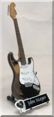 JOHN MAYER Miniature Guitar Monster Relic w/ Guitar Pick