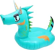 UPKOCH Inflatable Dragon Shape Floating Bed Portable Swimming Mat for Adults Lightweight Water Floating Pad for Summer Fun at Lake Pool
