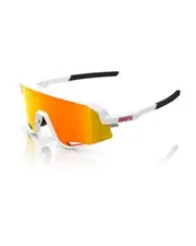 100% Slendale Sunglasses Soft Tact White HiPER Red Mirror Lens