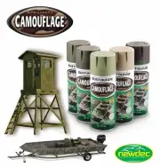 RUST-OLEUM CAMOUFLAGE ULTRA FLAT CAMO SPRAY PAINT KHAKI/GREEN/BLACK/BROWN