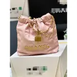 AS3980 MINI BAG 亮面小牛皮 女包 粉色單肩包 粉色購物袋 垃圾袋 鏈條包 肩背包