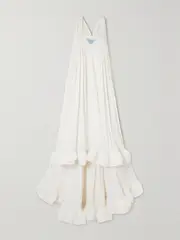 [Lanvin] Lanvin - Ruffled Chiffon Gown - Off-white - FR 38 FR 38 Off-white
