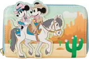 Loungefly Disney - Western Mickey & Minnie Zip Around Wallet