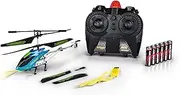 CARSON 500507132 - Easy Tyrann 200 Boost IR 100% RTF Remote Controlled Flight Models Ready-to-Flight Model RC Helicopter with Batteries and Remote Control 100% Ready to Flight Blue