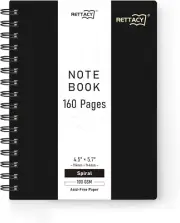Pocket Journal Notebook, 160 Lined Pages, A6 Mini Small Size (4.5" × 5.7"), for