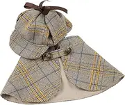 Dog Detective Hat, Winter Fashion Cape Cloak Hat, Famous Detective Dogs Outfit, Cute Detective Pet Clothes Set, Pet Costume Halloween Costumes, Halloween Pet Outfits for Cat Kitten