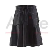 Scottish Black Carhartt Work Kilt For Men - Utility Kilt