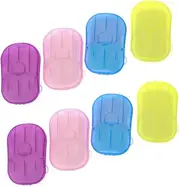 VANZACK Travel Pack Portable Soap Tablets Disposal Soap Sheets for Bath Face Hands Compact Safe Random Color