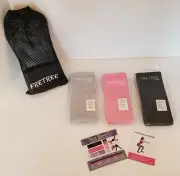 FreTree Resistance Bands Legs Butt NonSlip Elastic Exercise 3 Band Set Bag Gym