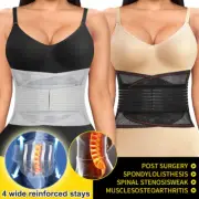 Medical Adjustable Belt Waist Brace Lumbar Lower Back Support Straps Pain Relief