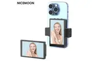 Vlog Selfie Phone Screen Monitor, Selfie Mirror Rear Camera Portable Monitor for Live Streaming TikTok Video Recording