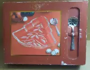 LENOX Holiday Tree Candy Dish w/ Bonbon Spoon Crystal Giftware