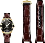 [KKFAUS] Genuine leather silicone base wristband for Omega constellation series Perfect Observatory 131.13 Manhattan series watch strap
