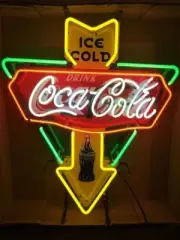 Ice Cold Coca Cola Sold Here 20"x16" Neon Lamp Light Sign With HD Vivid Printing