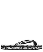 Karl Lagerfeld flip flops men KL71003Y01 Black - White rubber logo detail