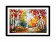 Autumn Forest Framed print Art Poster