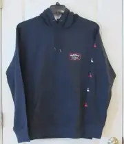 QuickSilver Into The Clouds Pullover Fleece Hoodie Navy Men's Sz M NWT