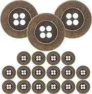 SEWACC 20pcs Metal Four-Eye Button Decorative Clothes Buttons Clothes Replacement Button Clothing Sewing Buttons Clothing Replaceable Buttons Copper Sewing Buttons DIY Craft Buttons