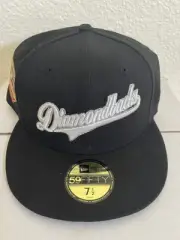 Arizona Diamondbacks-New Era Hat Club Fitted Hat-Size 7 1/2-Black 25th Anny.