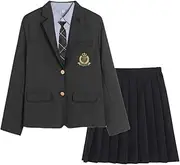 [TTYAO REII] Women's School Uniform JK Uniform Suit Set High School Costume Blazer Short Skirt for Graduation Party