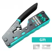 Crimping Tool Ethernet Crimper for Cat6 Pass Through Connectors and RJ12 Ends US