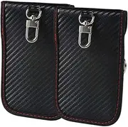 Antitheft Locking Devices,Faraday Pouch for Car Keys, Car Key Signal Blocker Pouch Remote Key RFID Shielding Blocking Case Car Key Protective Bag 2PCS