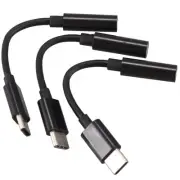 3Pcs Type C to 3.5mm Headphone Audio Adapter,USB-C to 3.5mm Female AUX2333