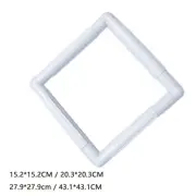 Square Embroidery Snap Frame Hoop Clip Frame Sewing Tool Cross Stitch Frame