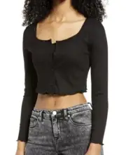 NWT‼ Nordstrom BP BE PROUD S Black Cardigan Camisole Set Pride Gender Inclusive