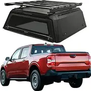 ATATNK Best 4X4 Steel Pickup Truck Bed Caps Canopy Cover Hardtop Topper Tonneau with Windows Hardtop Pickup Camper Topper Compatible for Maverick 2023