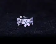 AUTHENTIC Pandora Pink Daisy Clip Charm 798809C01 NEW