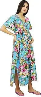[Bimba] Cotton Maternity Kaftan Hospital Delivery Gown, Nursing Moms Caftan