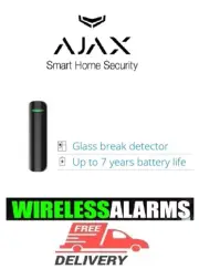 Wireless glass break detector Ajax GlassProtect Black
