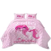 Funny Girly Glitter Everything Unicorn Coverlet