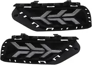 Compatible With VW Bora 2016-2018 LED DRL Daytime Running Light with Dynamic moving yellow turn signal and blue night light(White yellow blue)