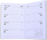JEWEDECO Yearly Planner Notebook Daily Planner for Students Teachers and Home Use Portable Notepad