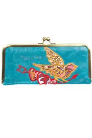 Bird Embroidery Clip Wallet--GLA-HBWP0180