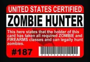 MAGNET -- Zombie Hunter for the Night of the Living Dead / Walking Dead fan