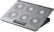 RAEGR RapidCool 900 Aluminium Laptop Cooling Pad |Two USB Port | with Multi-Angle Adjustment & Adjustable wind speed, Metal Support | Foldable Anti-Skid Baffle | Compatible with Laptops Upto 17-inches