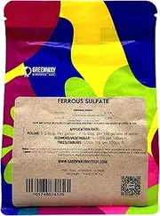 Ferrous Sulfate Heptahydrate 20% Iron (Fe) 12% Sulfur (S) 100% Water Soluble Powder"Greenway Biotech Brand" 1 Pound