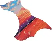 Kisangel Guitar Pickguard Replacement Durable Acoustic Guitar Scratch Plate Unique Shape Design for Enhanced Protection Personal Style