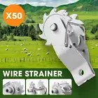 50ps Fence Wire Strainers Inline Ratchet Fencing Tensioners Crimpers Tool