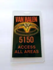 Van Halen 5150 Backstage Pass All Areas Original 1986 Hard Rock Music Eddie